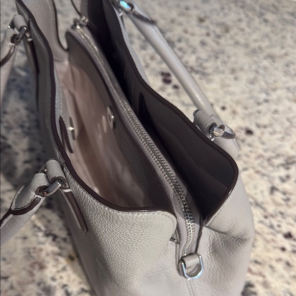 Kate Spade Gray Leather Tote Bag - Picture 3 of 7
